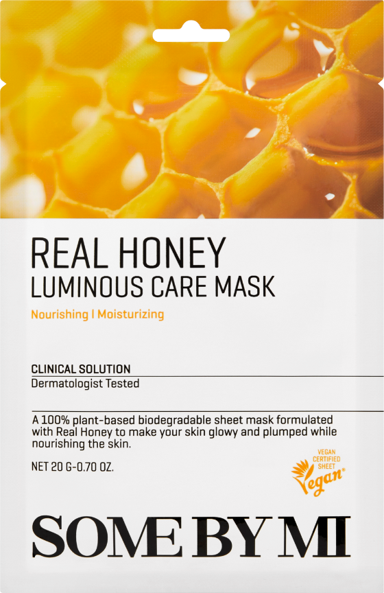 some by mi clinical solution honey luminous care mask lysende ansigts sheetmaske