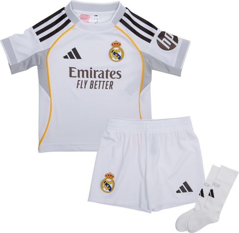 real madrid hjemmebanetrøje 2025/26 mini-kit børn