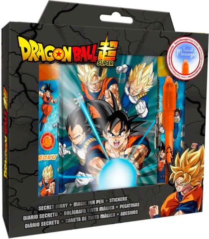 dragon ball dagbog med magisk pen