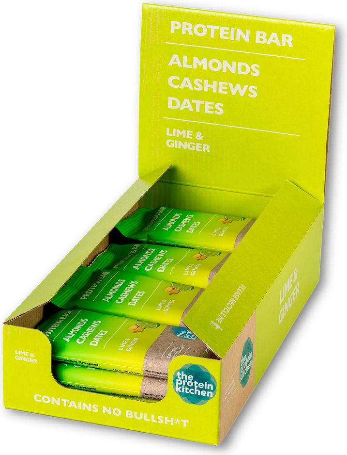 The Protein Kitchen bar Lime Ginger 12 x 50g