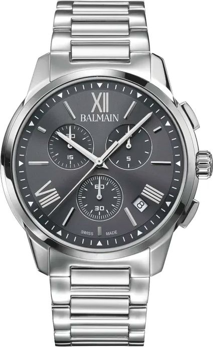 Balmain Swiss Chronograph Madrigal Stainless Steel Watch 42mm