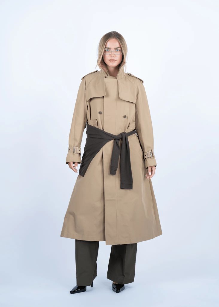 double breasted trench