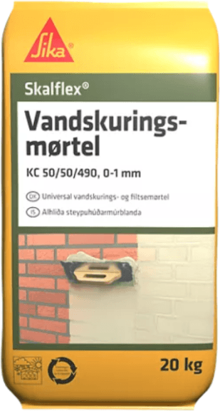 skalflex vandskuringsmørtel 20kg 50/50-490 0-1mm 541