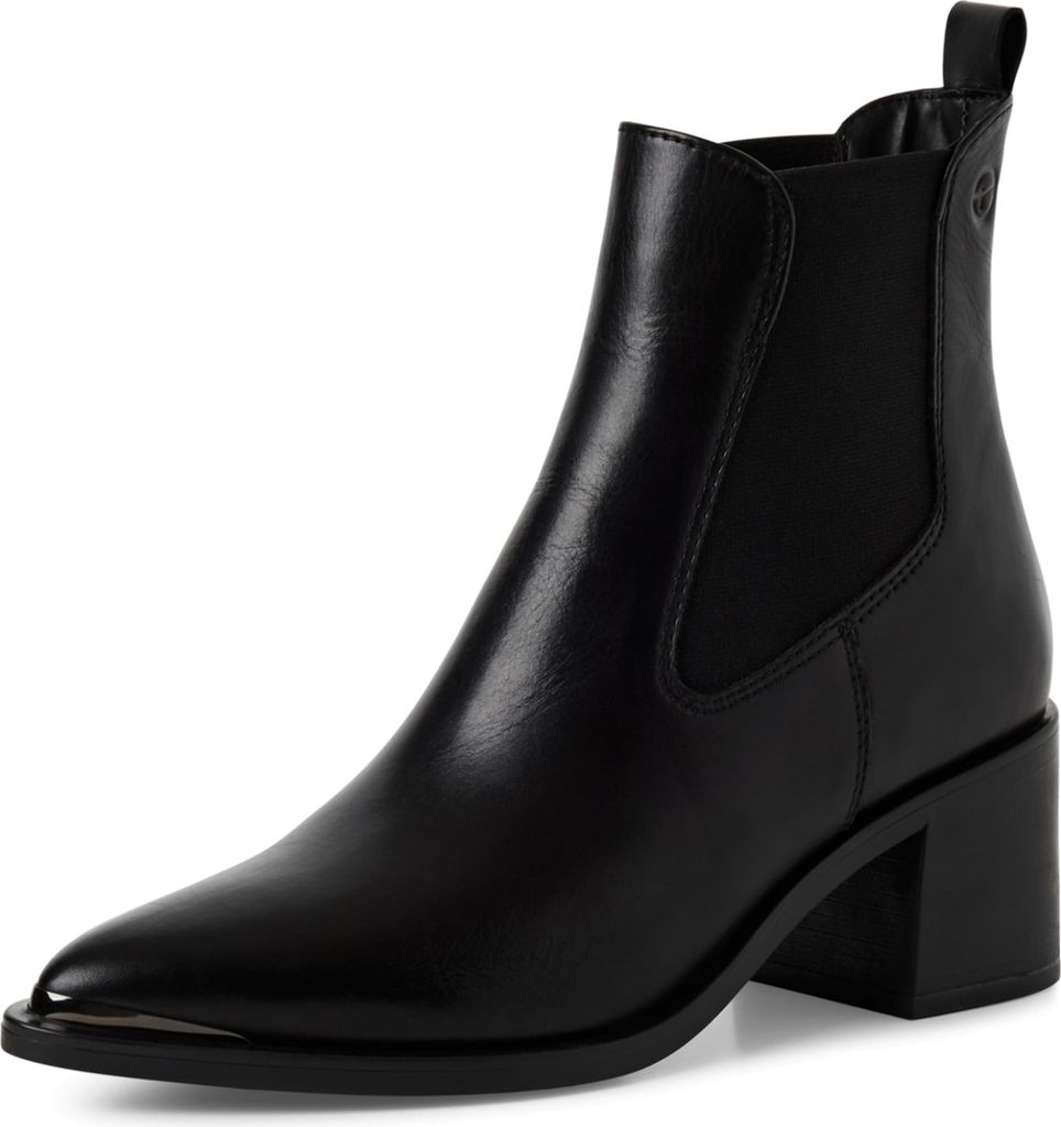 Tamaris Chelsea Boots Læder Støvle - Sort