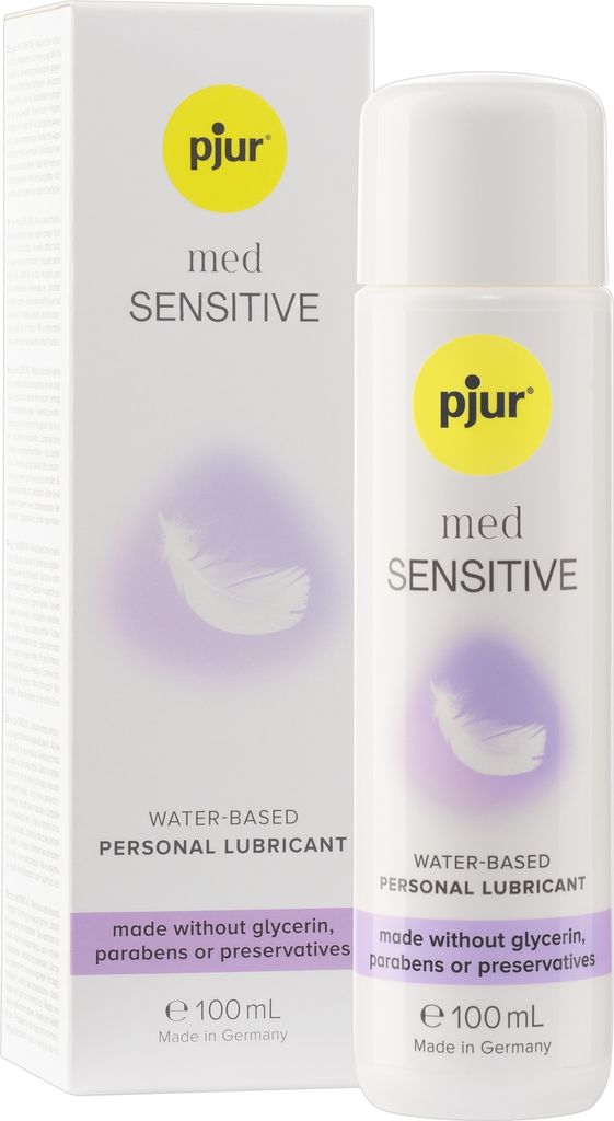 Pjur MED Sensitive Glide Vattenbaserat Glidmedel 100 ml   - Vit