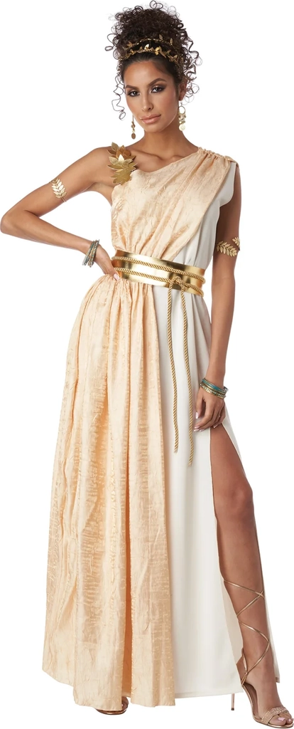 golden goddess adult costume