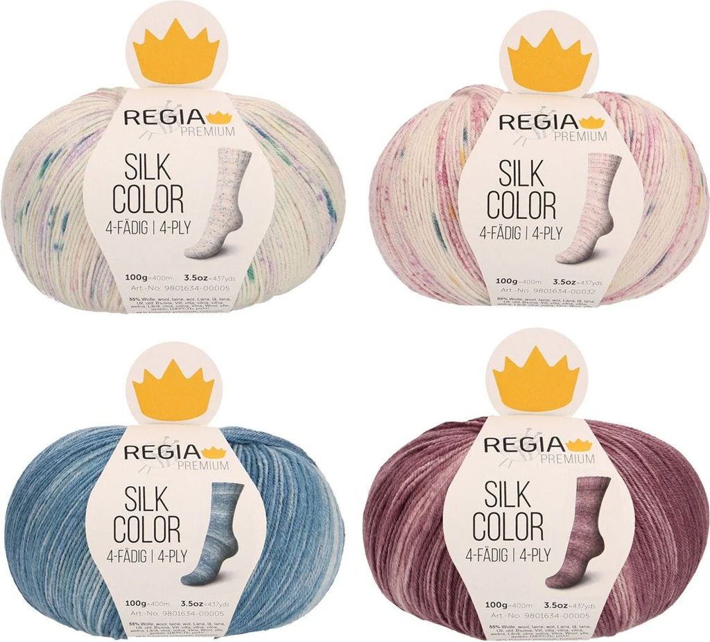 regia premium silk color 4-ply