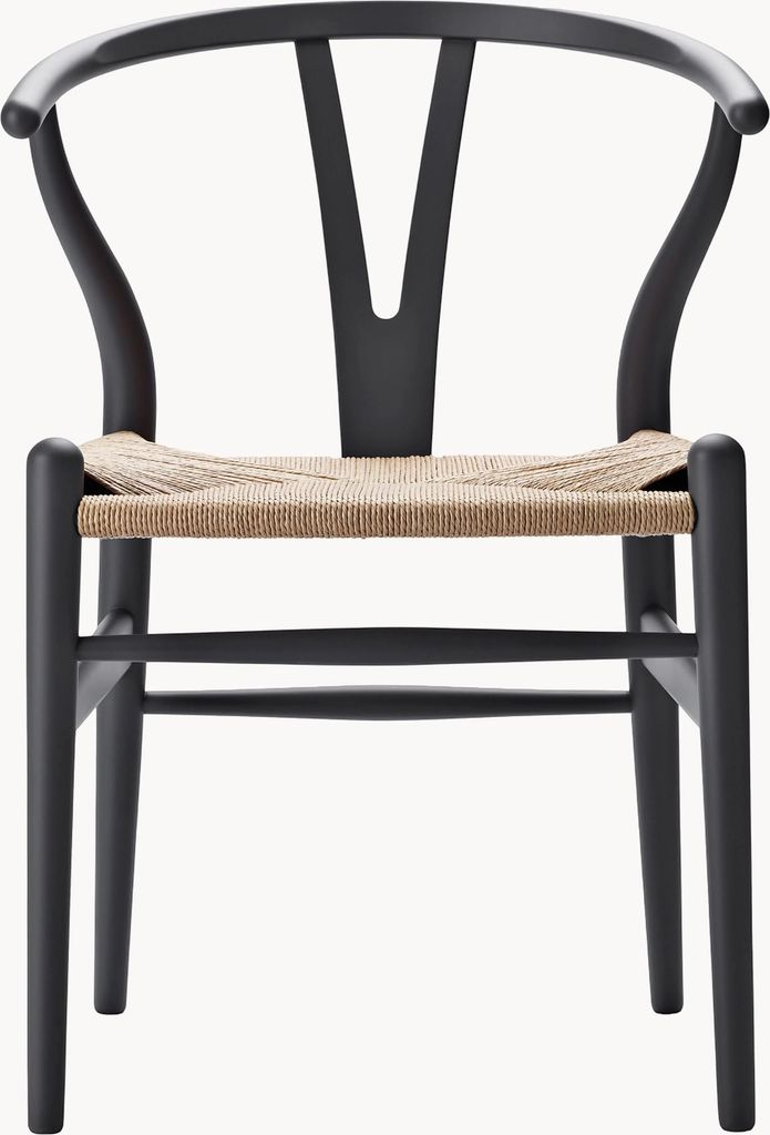 ch24 y-stol soft naturflätad sits, black s9000-n