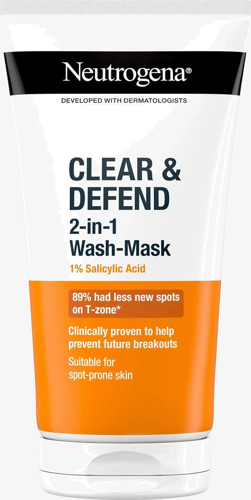 neutrogena clear & defend wash mask, 150 ml