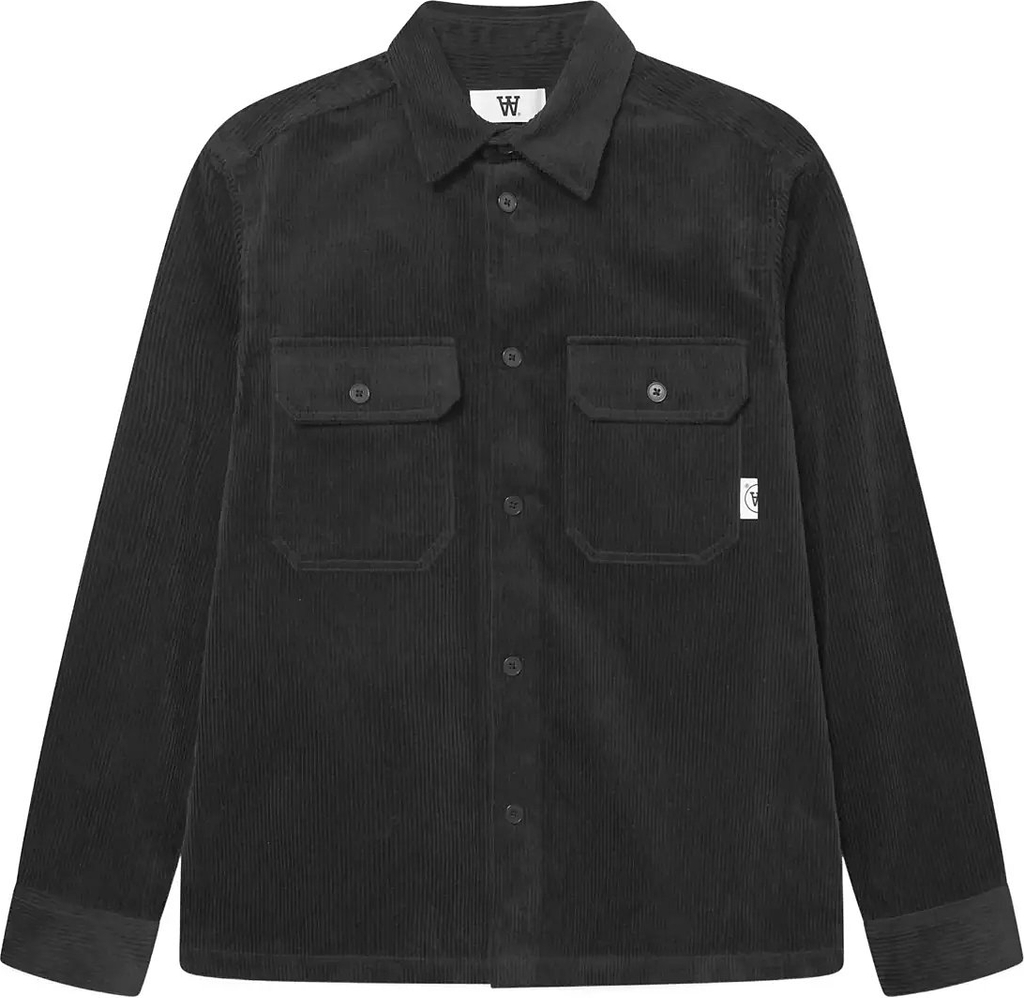 WOOD WOOD Wwclay Overshirt 25188 - Black - S
