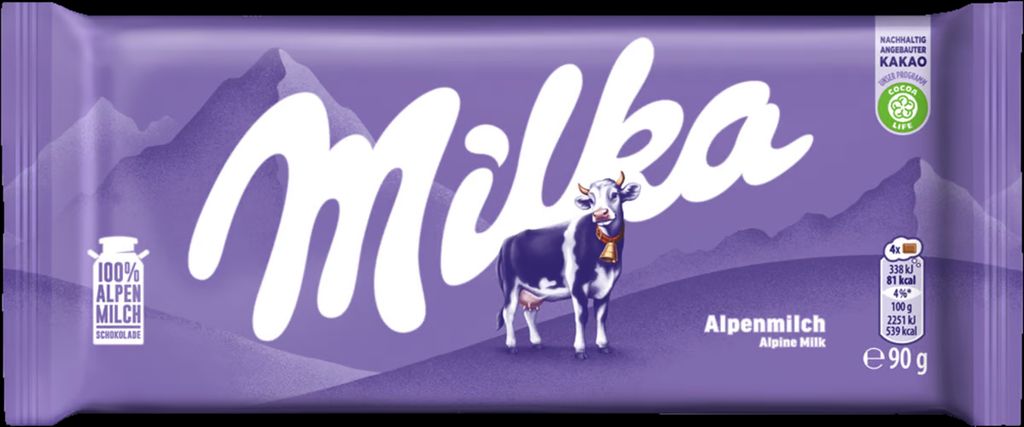 milka alpine mælk 90g