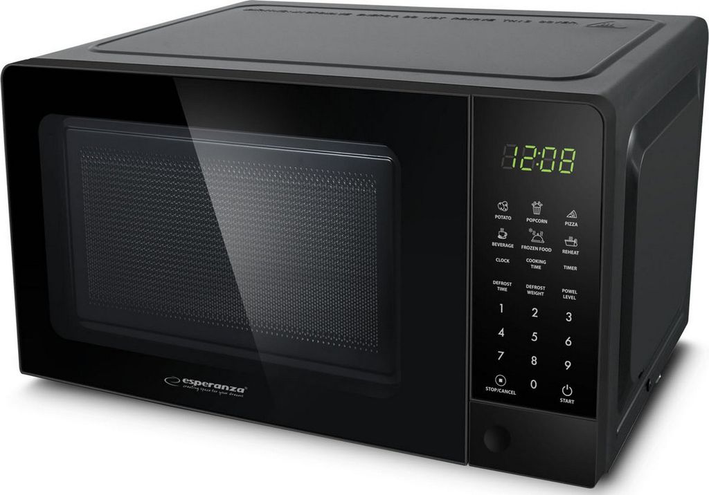 esperanza eko009 mikrobølgeovn 1100w (20 liter) sort