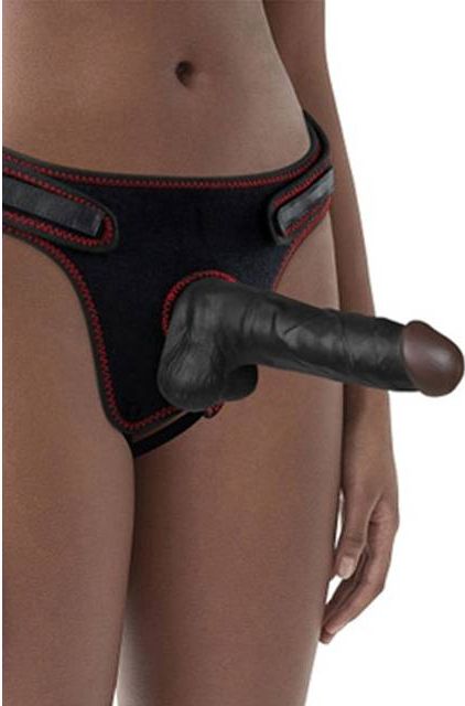 Easy Strapon Set Black 20 cm