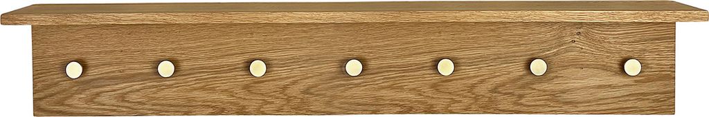 moud home fjord knagerække m/ hylde eg/messing 90 cm