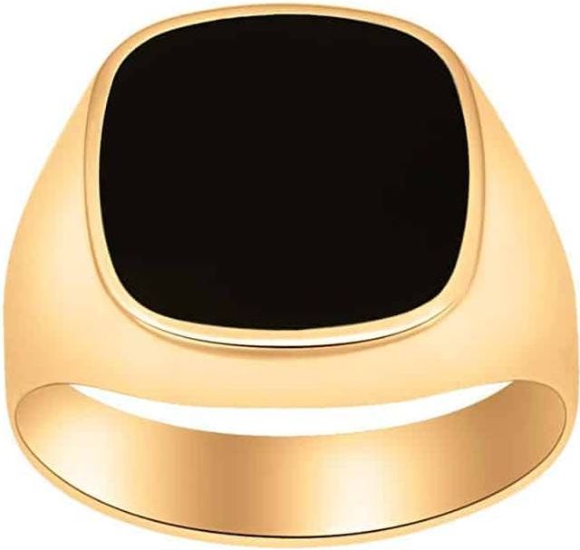 Nordahl Jewellery Herre ring kt. guld med onyx 183 100ON5
