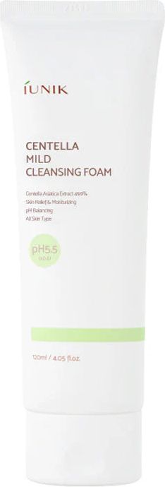 Iunik Centella Mild Cleasing Foam 120 ml - Renseskum hos Magasin