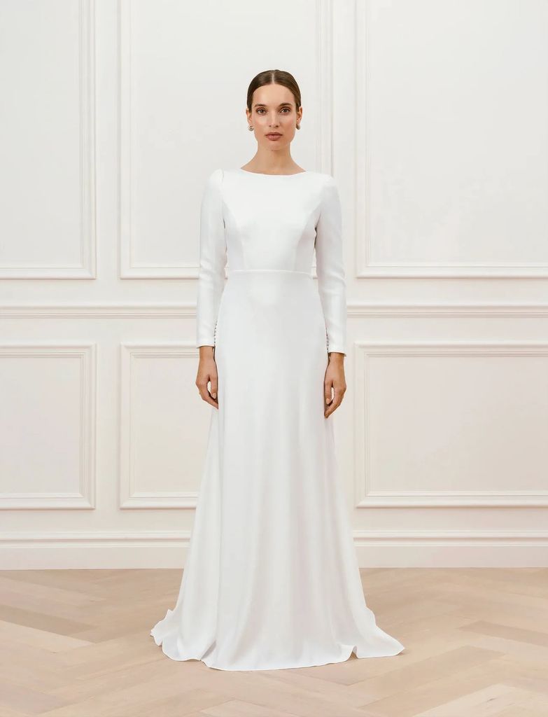 elize open back gown