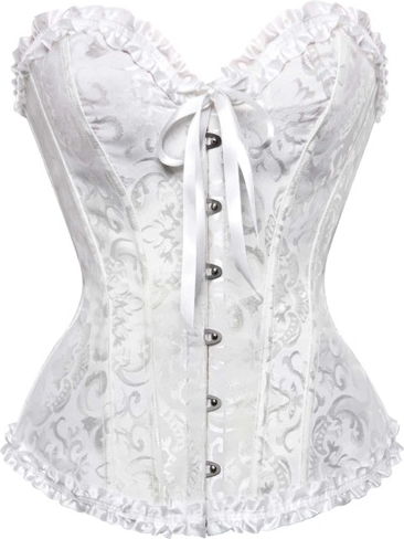 Shein Vintage Palace Jacquard Bodycon Bustier Corset Top
