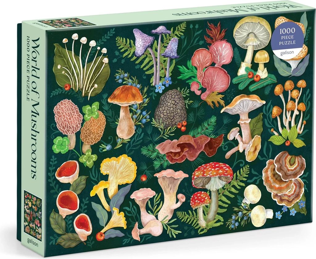 Galison - World of Mushrooms 1000 Piece Puzzle