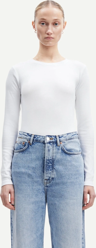 alexa langærmet t-shirt - hvid