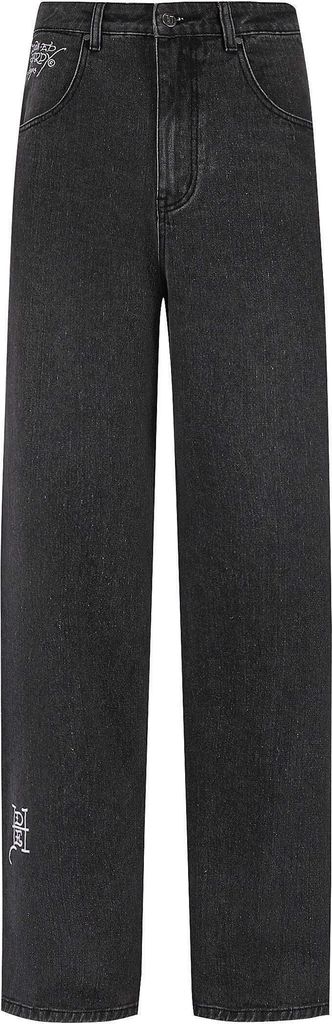 ed hardynyc skull xxtra - jeans relaxed fit - black