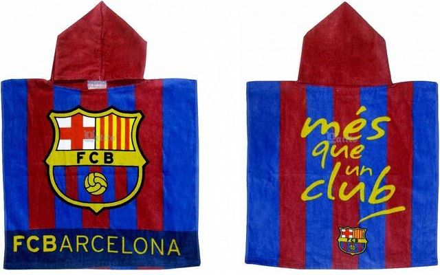 FC Barcelona Poncho 50X100cm Cotton Multi Patterned