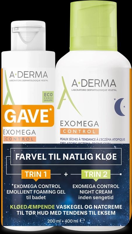 a-derma exomega night kit 600 ml