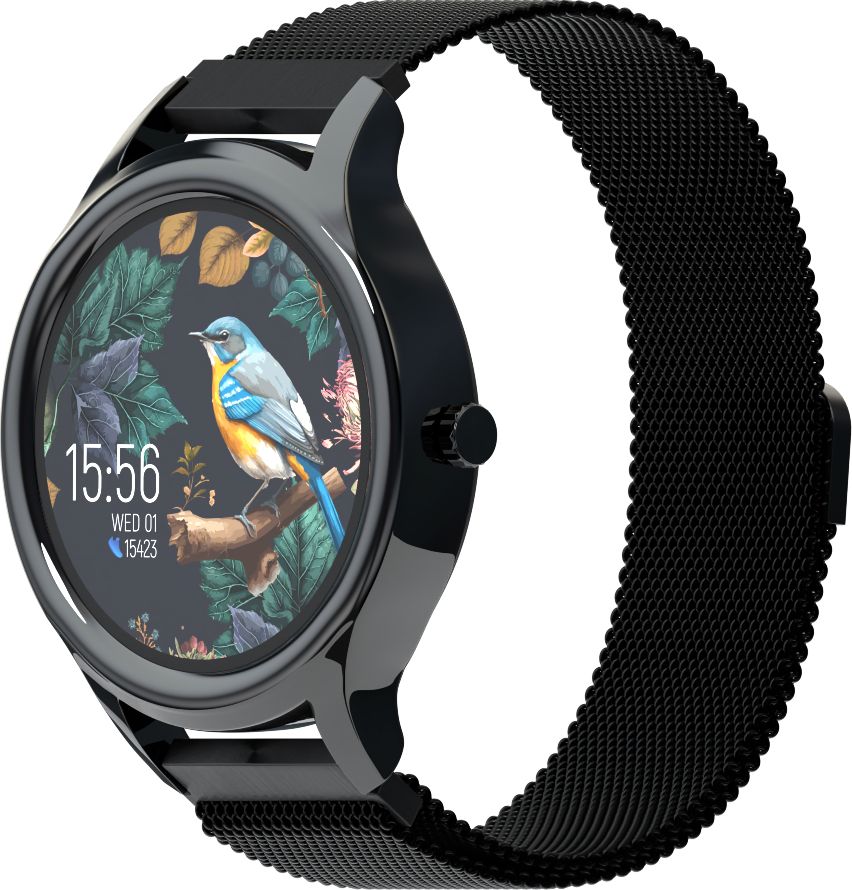 Forever ForeVive 3 smartwatch - Vandtæt, Bluetooth, Puls/Blodtryk - Dansk sprog - iOS/Android  - Sort