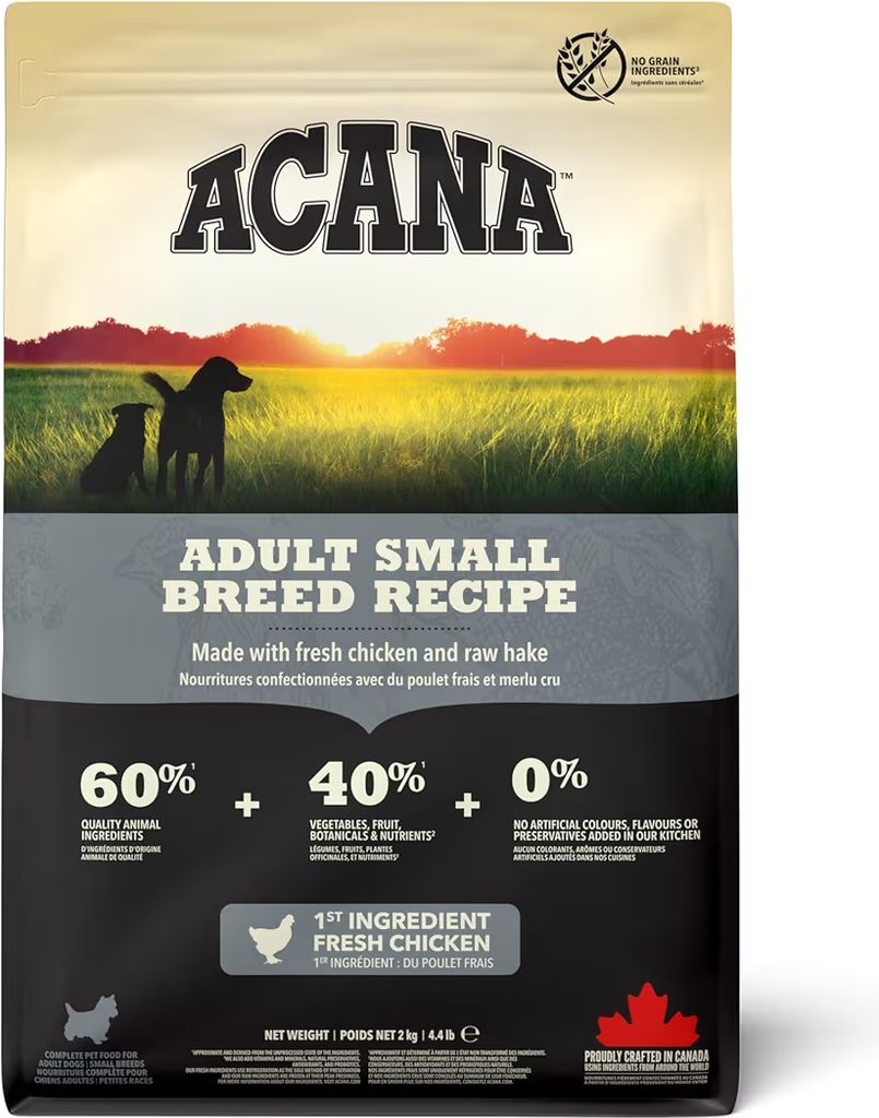 acana adult small breed recipé 6 kg