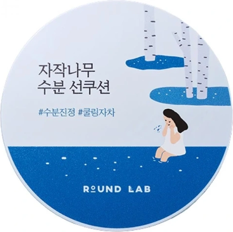 Round Lab Birch Juice Moisturizing Sun Cushion Spf 50+ Pa++++ - Nude - 15 G