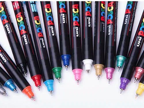 Posca Marker , nr. PC-1MR, spets 0,7 mm, extra fine, vit, 1 st.