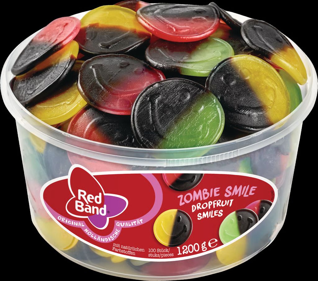 Red Band Zombie Smile Vingummi/Lakrids 1200 g