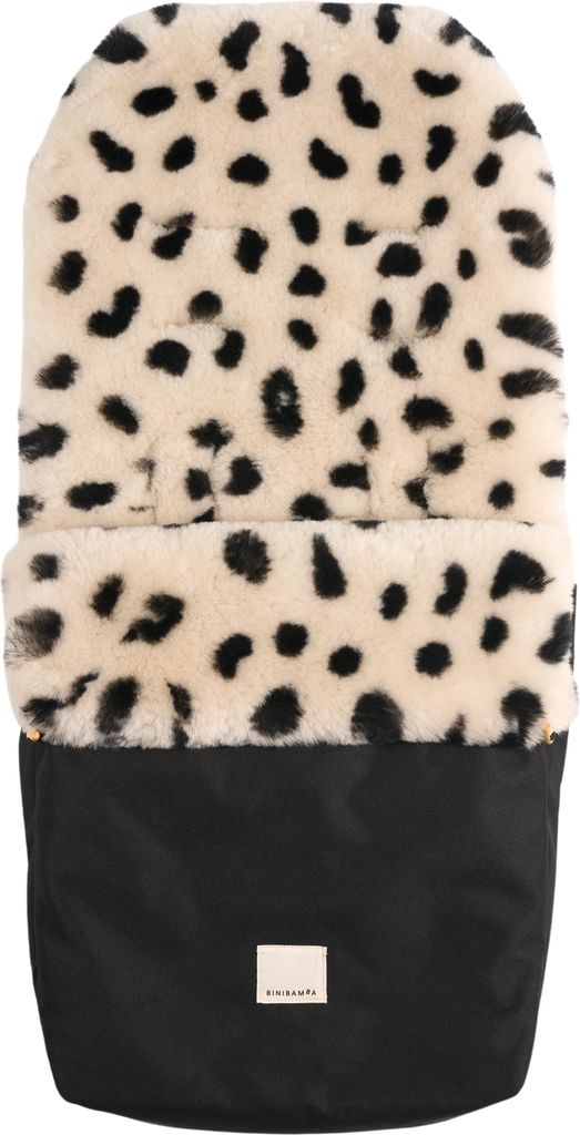 Vognpose Vinter m/ Lammeskinn | Binibamba Puffmuff Leopard