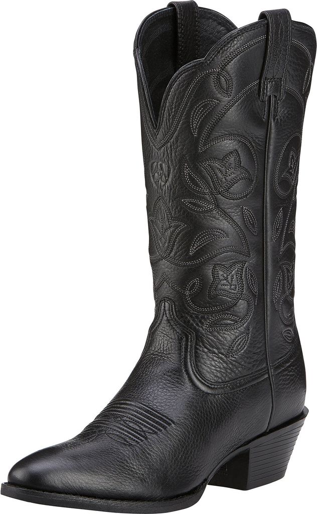 Heritage R Toe dames westernstøvler Black Deertan 38,5