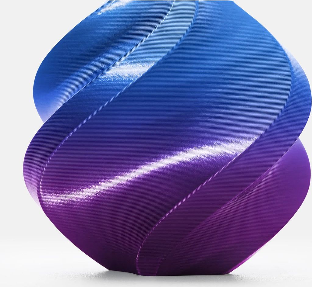Bambu lab PLA Silk Multi-Color Aurora Purple