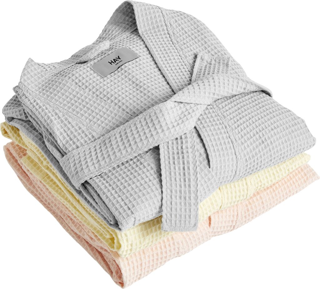 Hay Waffle Bathrobegrey Morgenkåpe - Grey