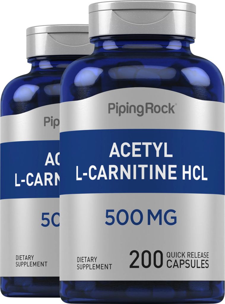 acetyl l-carnitin 500 mg 200 kapsler for hurtig frigivelse 2 flasker