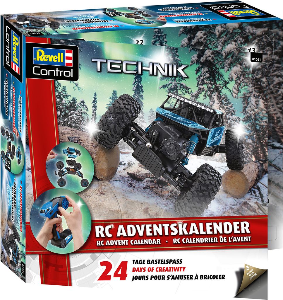 adventskalender bygg din egen rc radiostyrd crawler revell