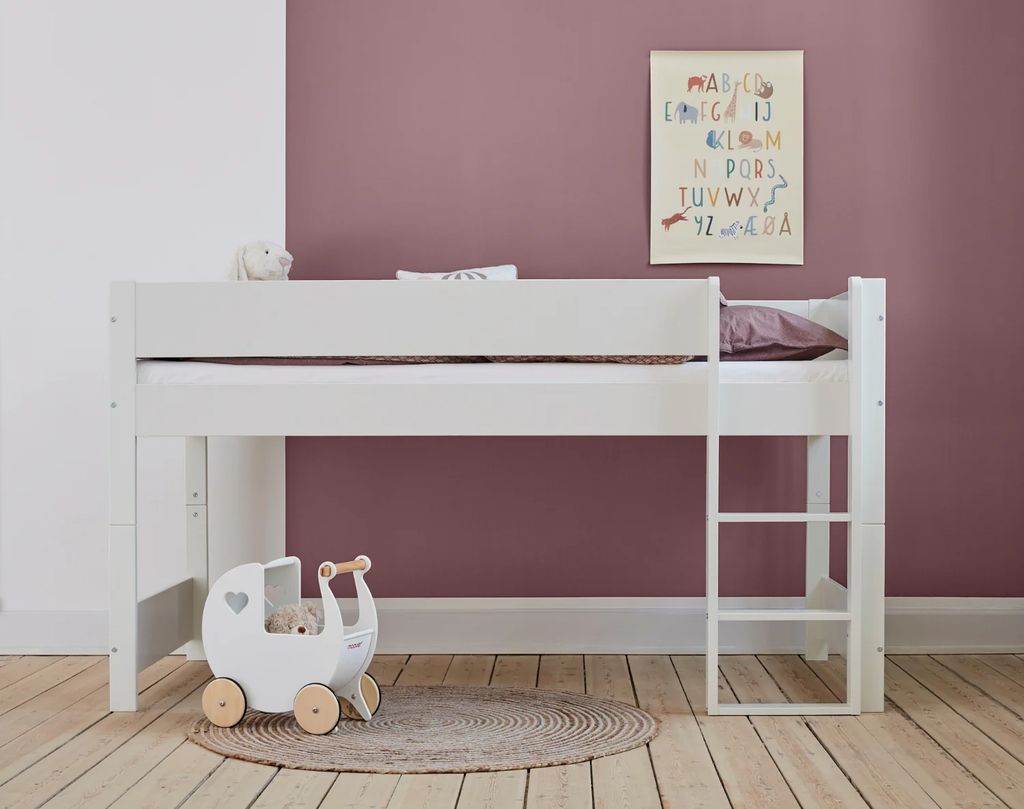 manis-h white huxie halvhøj seng - 200 cm