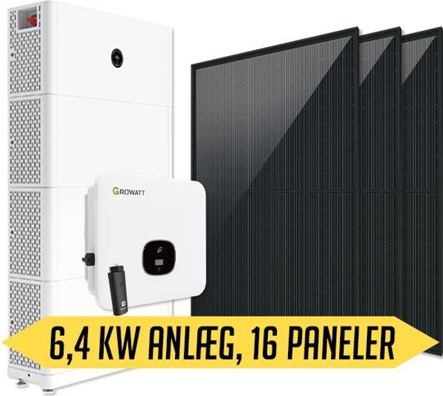 Growatt Solcellepakke 10.4 kWp Med Batteri