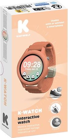 kidywolf armbåndsur - k-watch - smartwatch - coral
