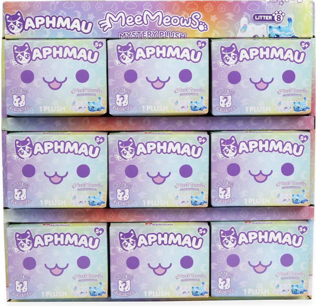 aphmau mystery meemeow elemental plush 15 cm asst.