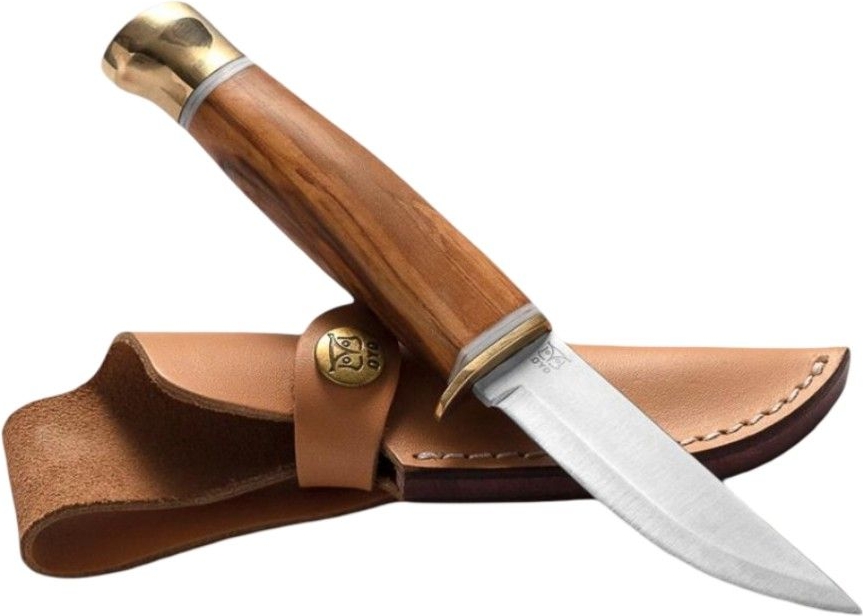 Oyo Jotunheimen Knife W/ Leather Sheath, utomhuskniv, beige
