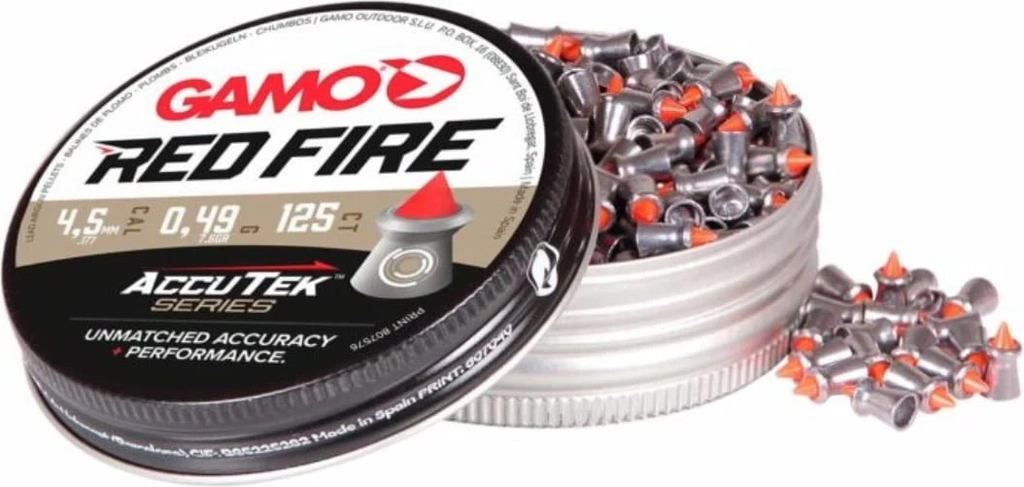 Gamo Accutek - Red Fire hagl 125 stk. - 4,5 mm