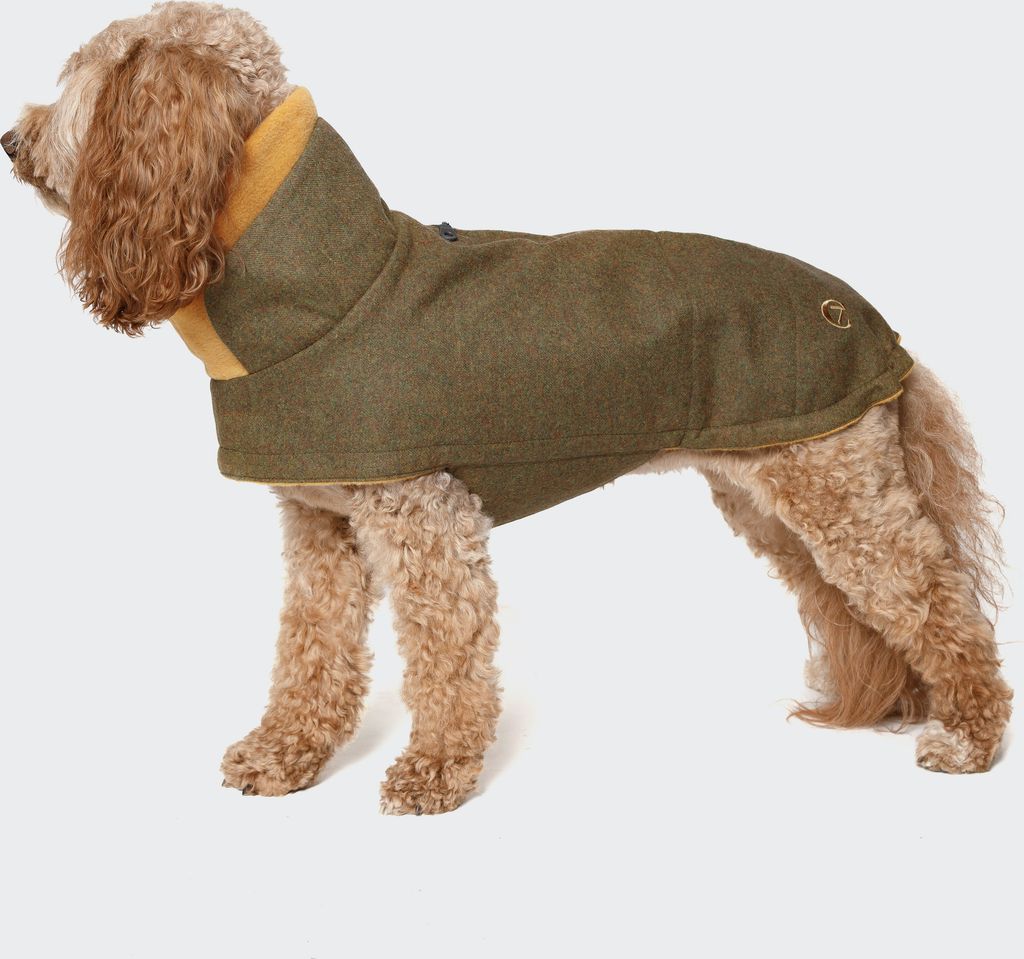 cloud7 brooklyn // warm and water-repellent dog jacket (autumn green)