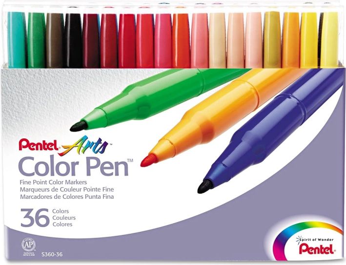 Pentel Color Pen Set of 36