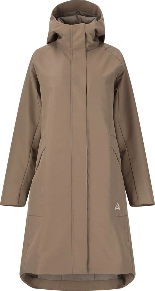 sos trikora 2l long insulated parka vinterjakke dame