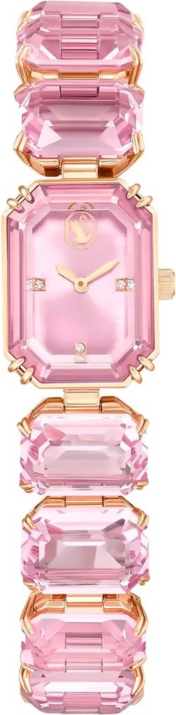 Swarovski Octagon Cut Bracelet Pink Rose Watch