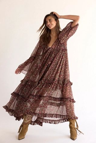 weeping willows maxi dress