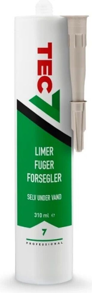 tec7 fugemasse størrelse: 310 ml, farve: grå